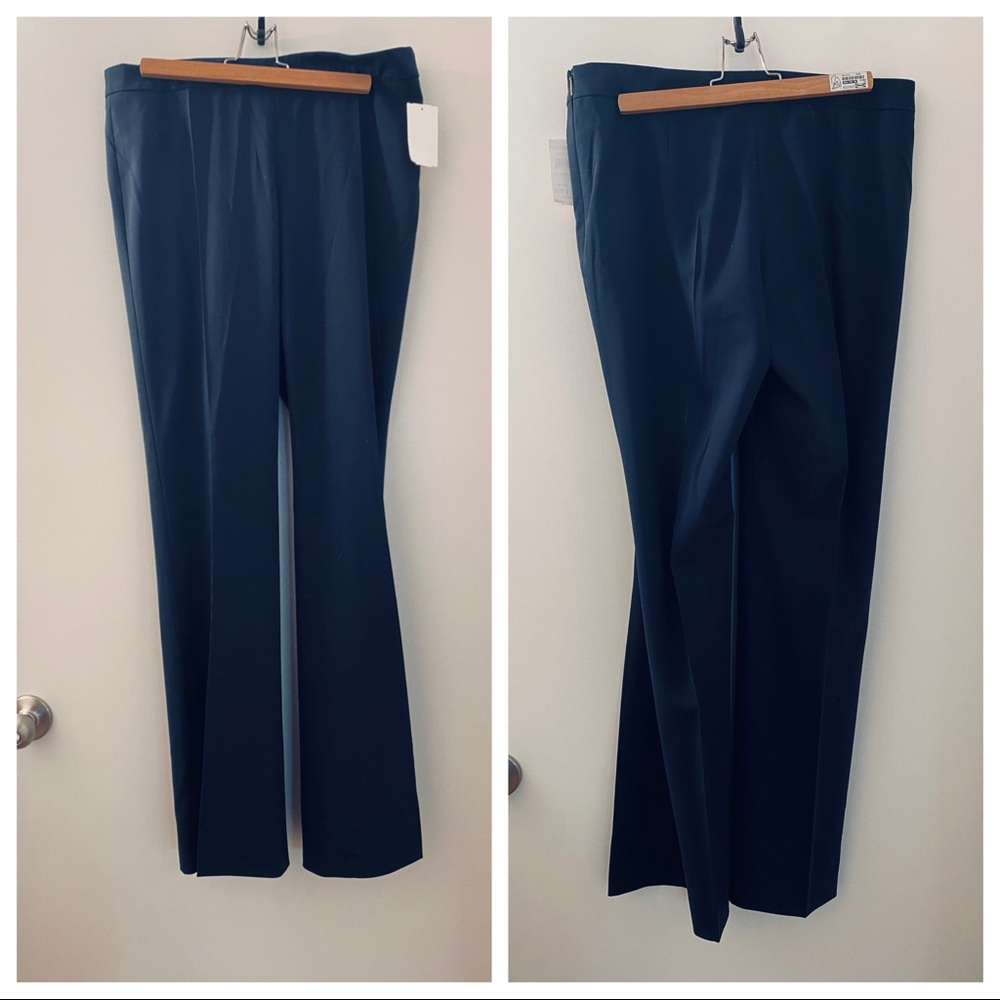BOSS navy blue virgin wool slacks